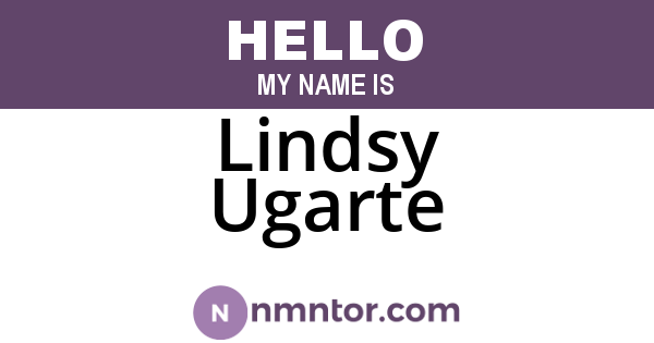 Lindsy Ugarte