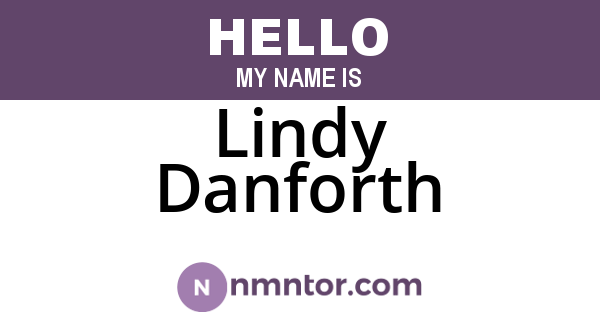 Lindy Danforth