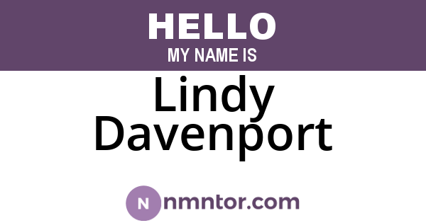 Lindy Davenport