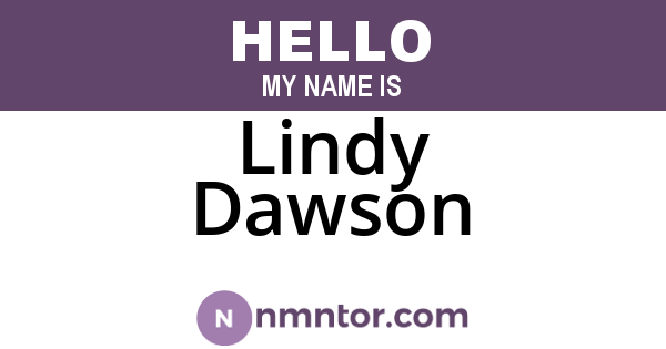Lindy Dawson