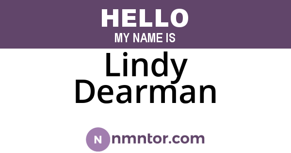 Lindy Dearman