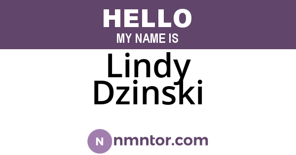 Lindy Dzinski