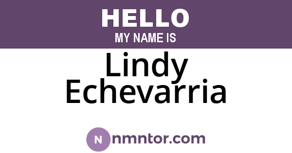 Lindy Echevarria