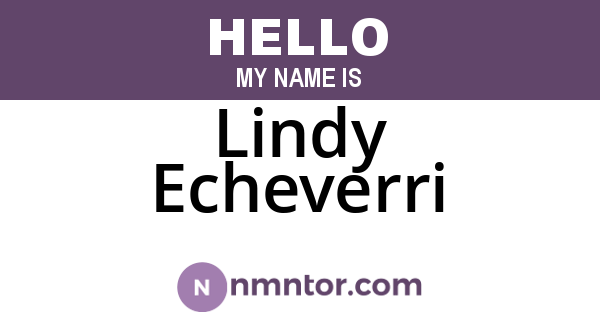 Lindy Echeverri