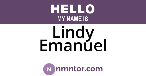 Lindy Emanuel