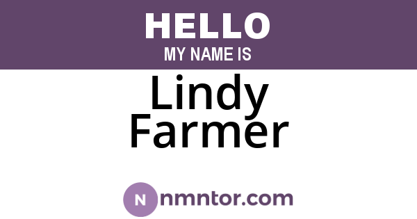 Lindy Farmer