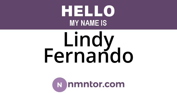Lindy Fernando