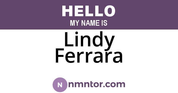 Lindy Ferrara