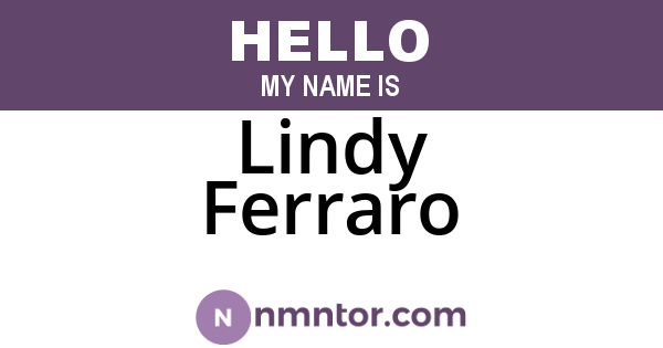 Lindy Ferraro