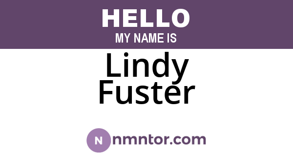 Lindy Fuster