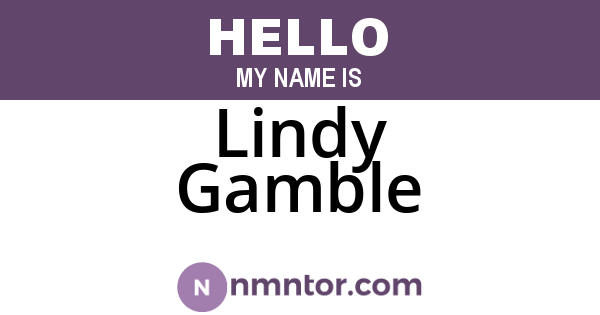 Lindy Gamble