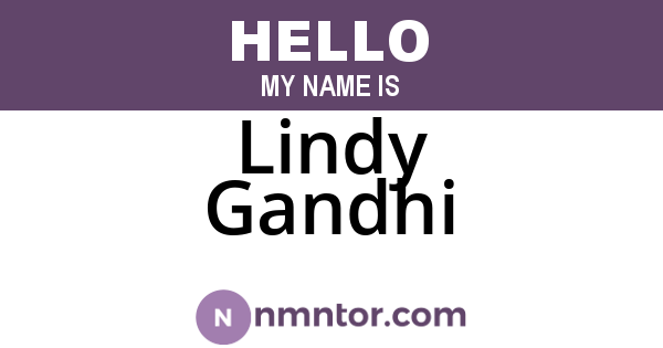 Lindy Gandhi