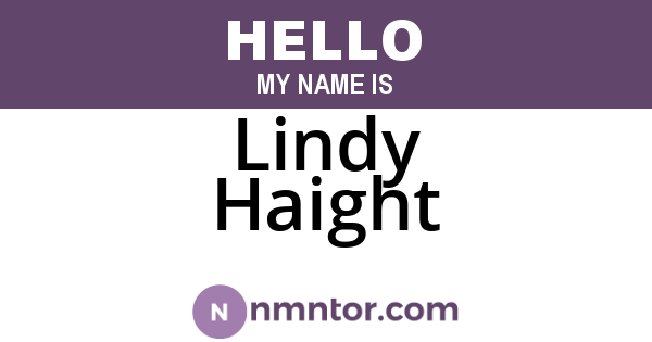 Lindy Haight