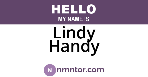Lindy Handy