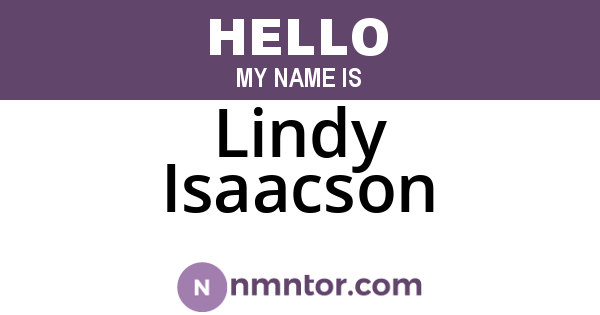 Lindy Isaacson