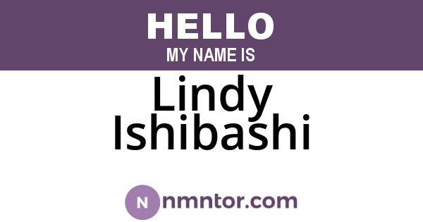 Lindy Ishibashi
