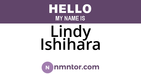 Lindy Ishihara