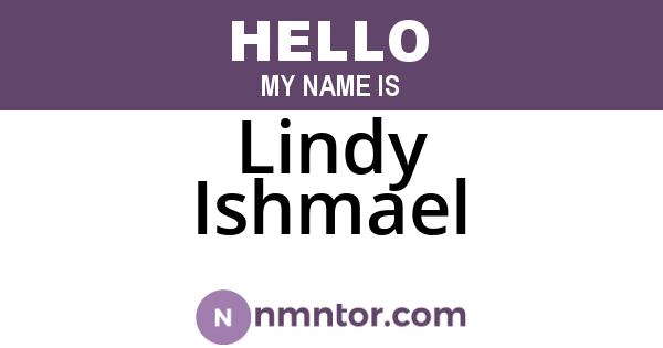 Lindy Ishmael