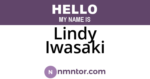 Lindy Iwasaki
