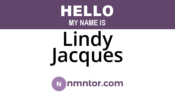 Lindy Jacques