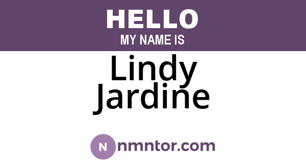 Lindy Jardine
