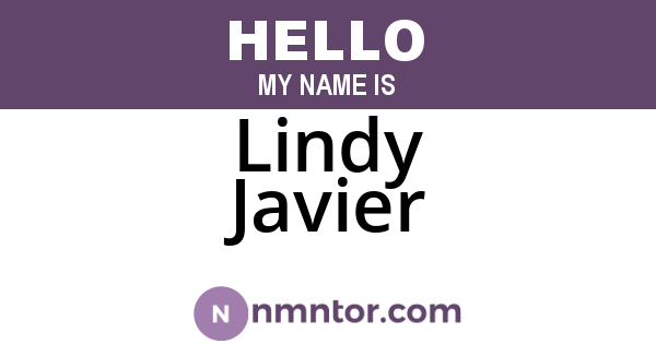 Lindy Javier