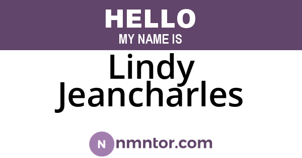 Lindy Jeancharles