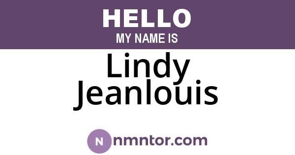 Lindy Jeanlouis