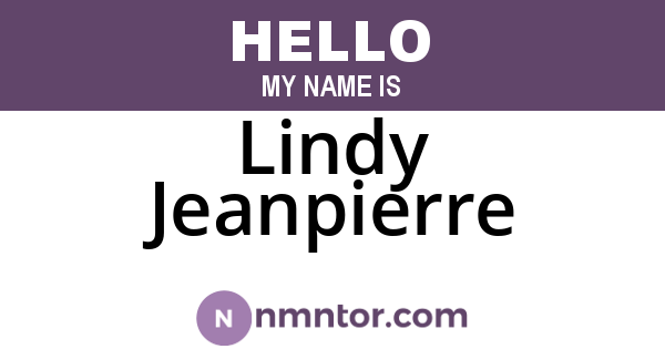 Lindy Jeanpierre