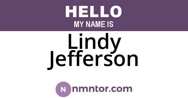 Lindy Jefferson