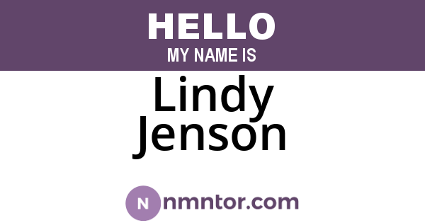 Lindy Jenson