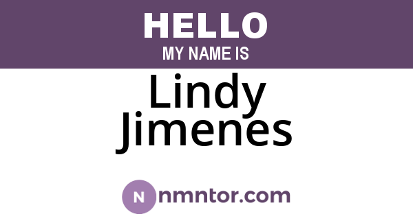 Lindy Jimenes