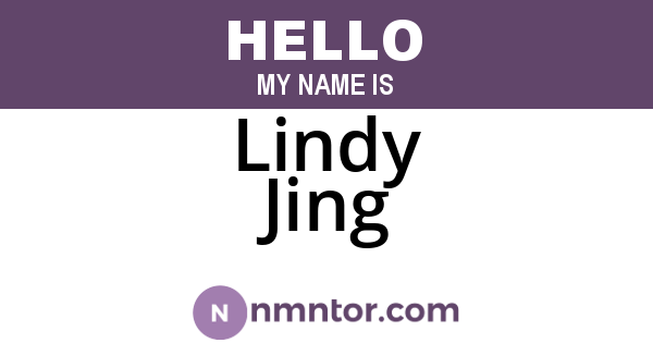 Lindy Jing
