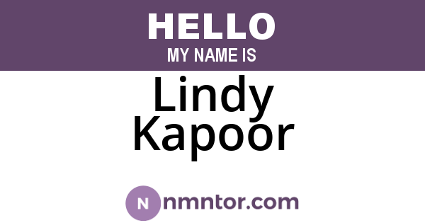 Lindy Kapoor