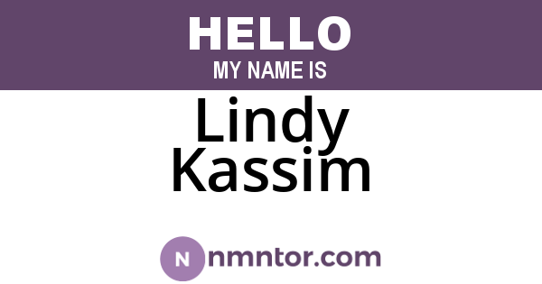 Lindy Kassim