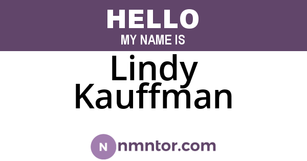 Lindy Kauffman