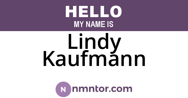 Lindy Kaufmann