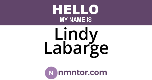Lindy Labarge