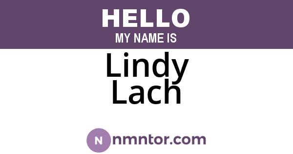 Lindy Lach
