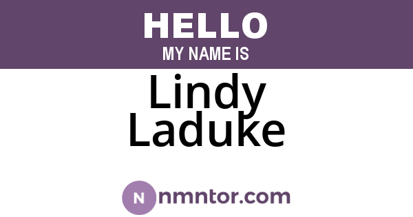 Lindy Laduke