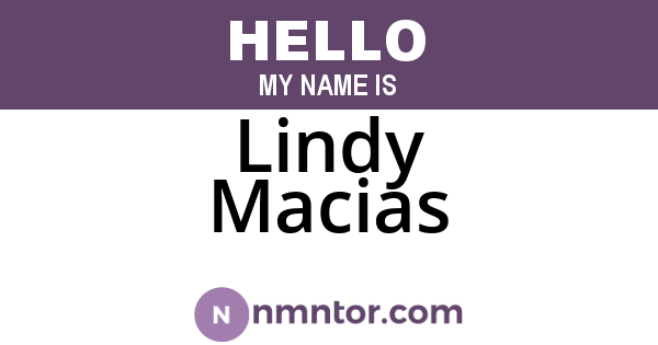 Lindy Macias