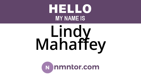 Lindy Mahaffey
