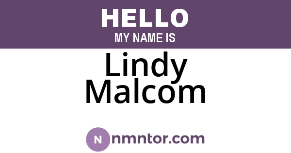 Lindy Malcom