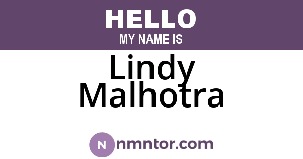 Lindy Malhotra