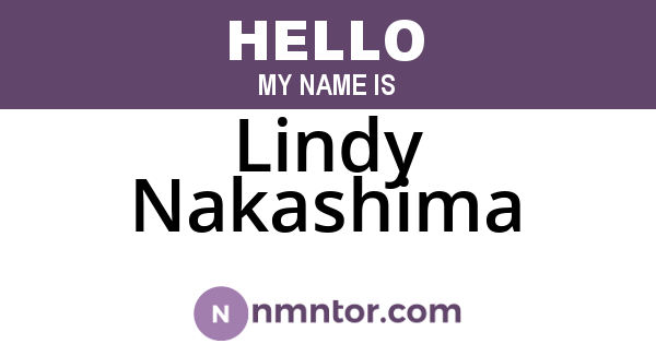 Lindy Nakashima