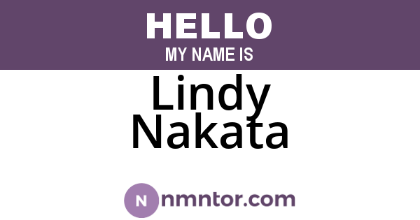 Lindy Nakata