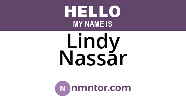 Lindy Nassar