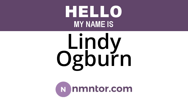 Lindy Ogburn