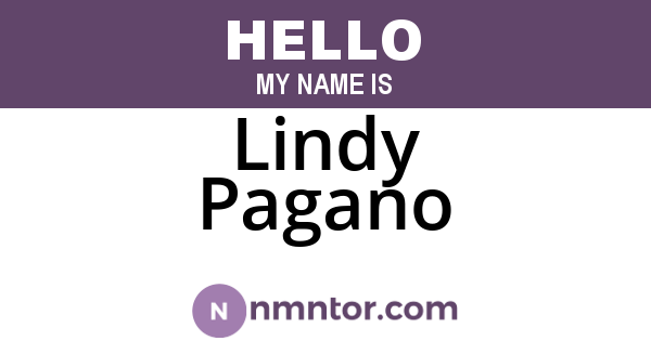 Lindy Pagano