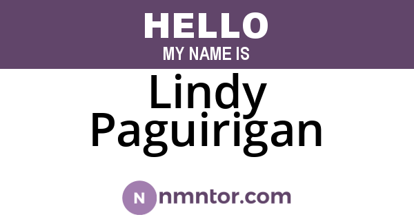Lindy Paguirigan